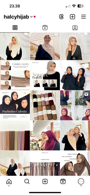 Halcy Hijab Instagram profile and feed