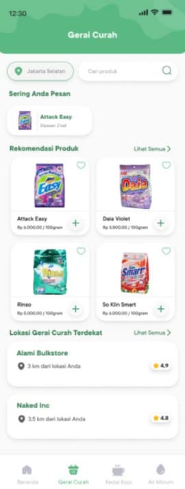 Bulk.Co online bulk store screen