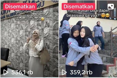 TikTok content reaching hundreds of thousands of views